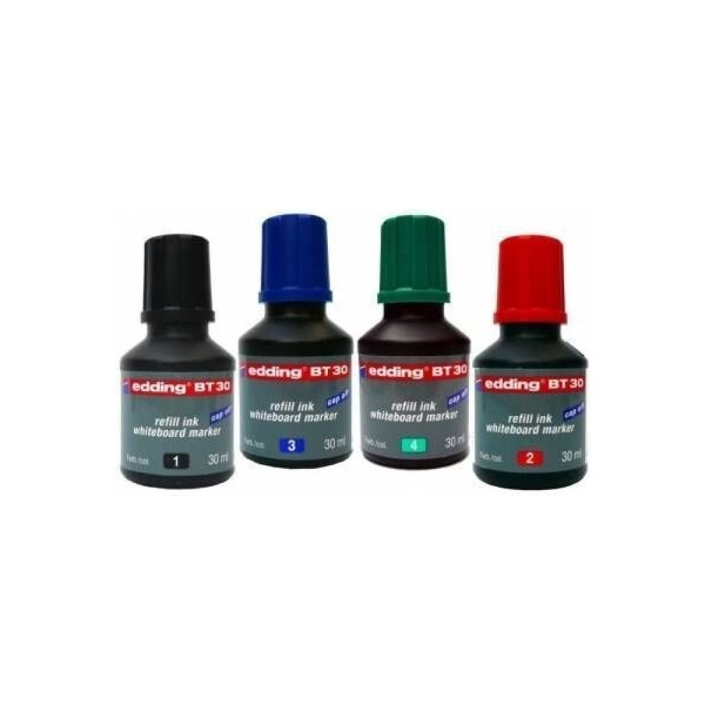 Edding BT30 Beyaz Tahta Kalemi Mürekkebi 30 ml 4 Farklı Renk Kalem Kartuşu & Mürekkebi Fiyatı