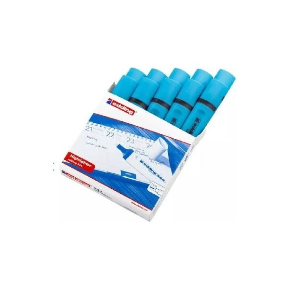 Edding (E-344) Fosforlu Kalem Mavi 10 Lu Fosforlu Kalem Fiyatı