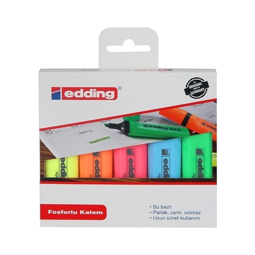 Edding Edding Fosfor Kalem 5'li Fosforlu Kalem Fiyatı