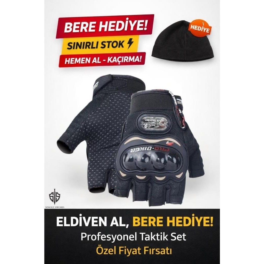 Edelvays Shop Kısa Motosiklet Eldiveni Siyah Yazlık - XL - Siyah - Siyah Diğer Fiyatı