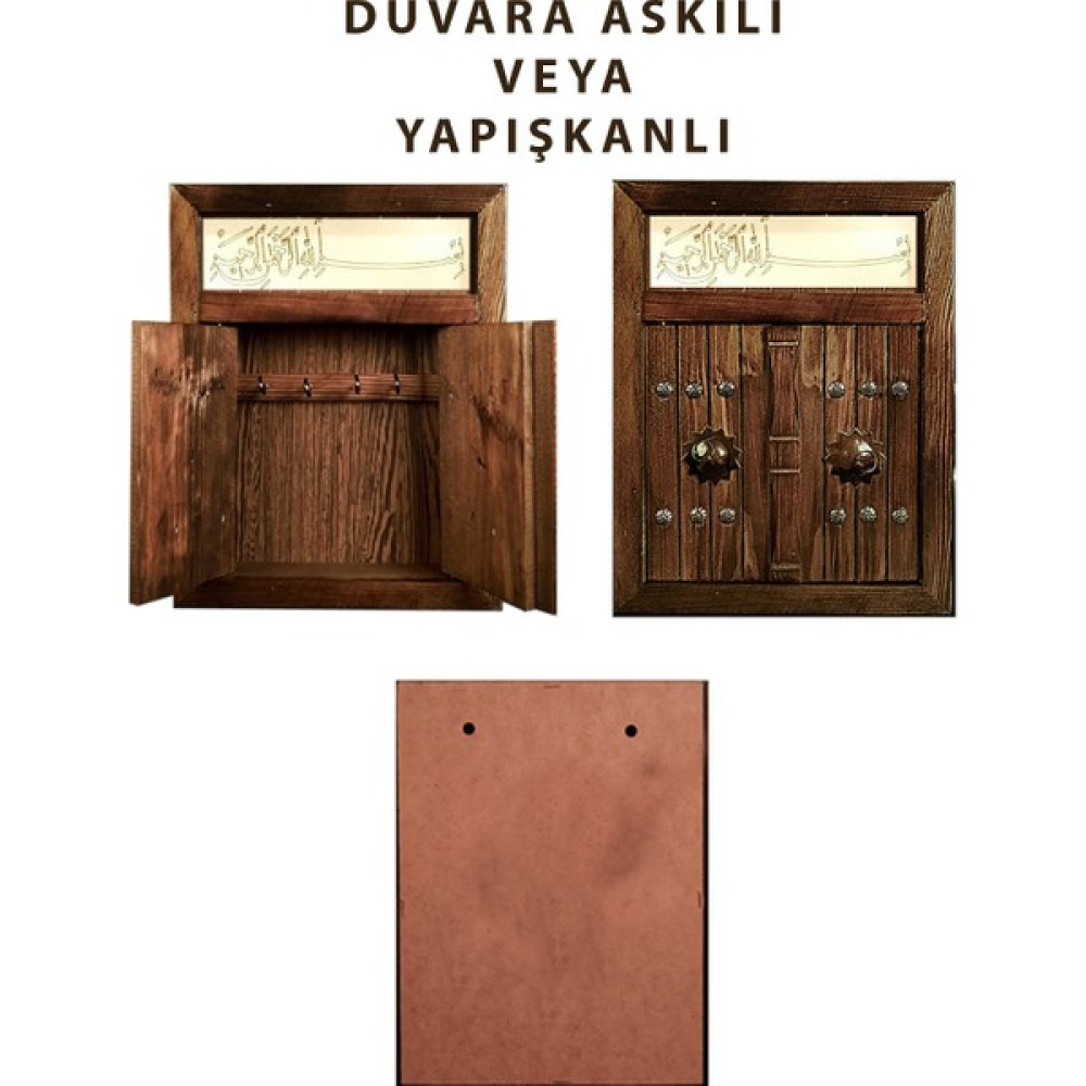 Edessa Ahşap Eskitme Osmanlı Kapı Anahtar Askılığı Eşya Saklama / Düzenleme Fiyatı