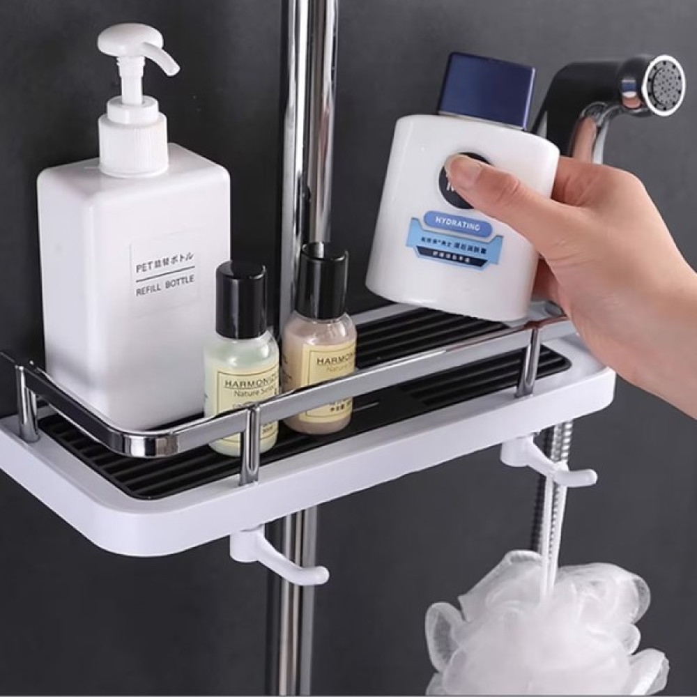 Edessa Banyo Rafı Şampuanlık Krom Kaplama Metal Korumalı Banyo Organizeri Duş Organizeri Eşya Saklama / Düzenleme Fiyatı