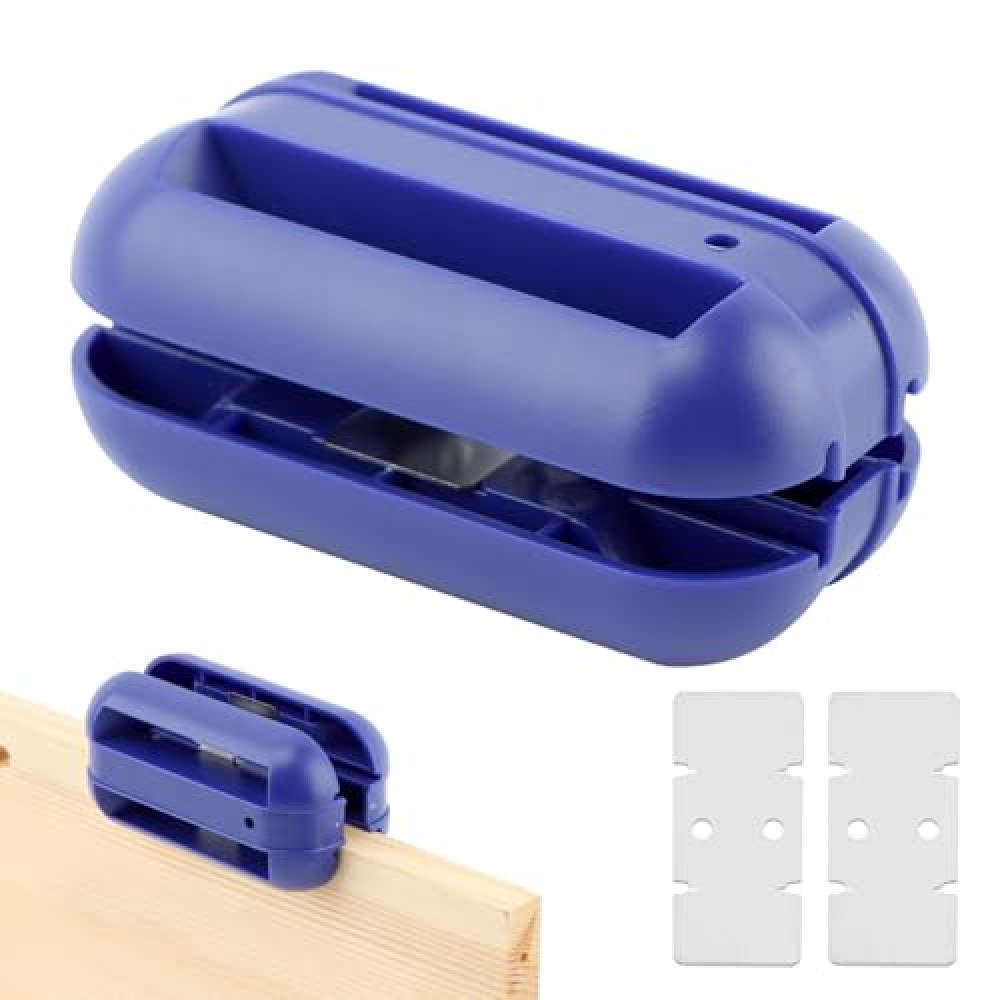 Edge Banding Trimmer,Edge Quad Trimmer With 2 Tungsten Carbide Blades, Edge Band Trimmer for Wood Veneer,Edging Tape Trimming Tool Manual Edge Banding Trimming for All Directions