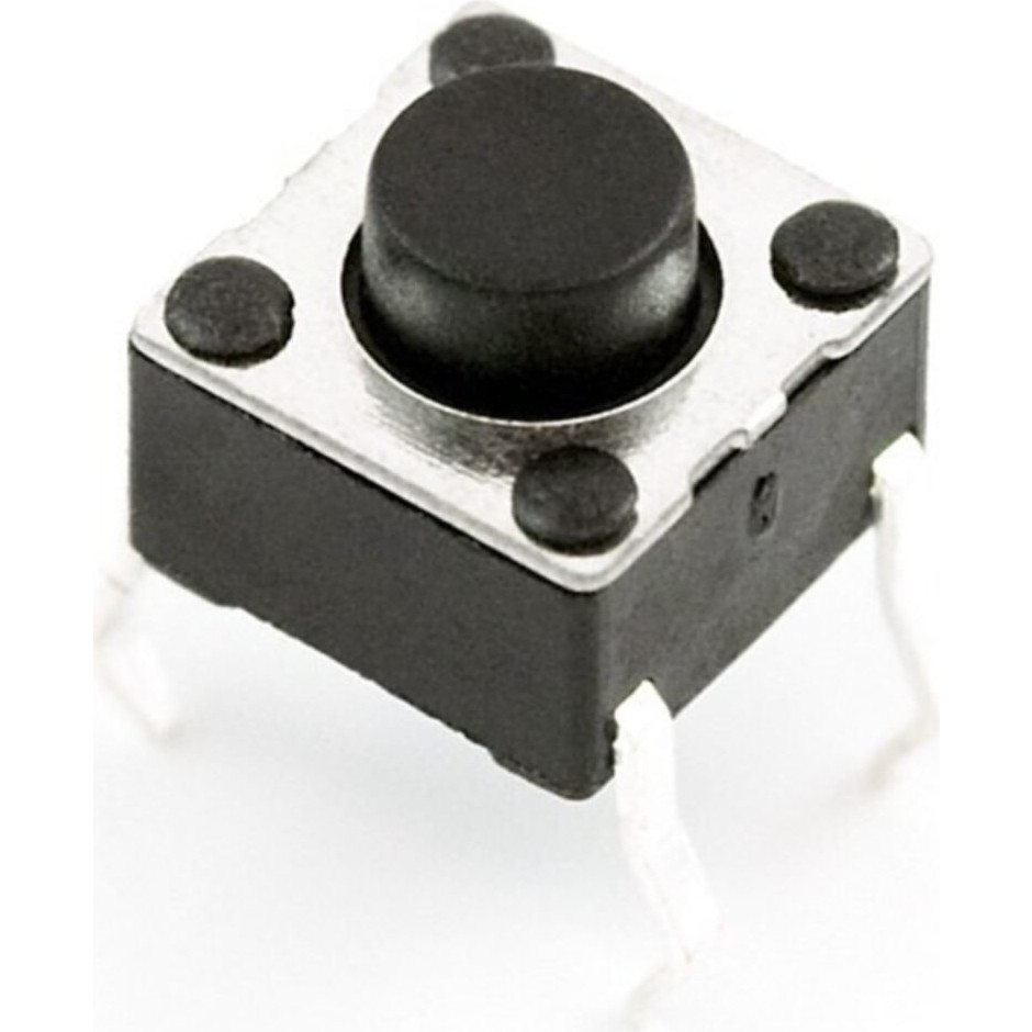 Eding 4 Pinli Push Buton Siyah (6X6X5MM) - 5 Adet Hobi Elektroniği Fiyatı