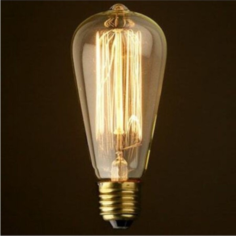 Edison Flemanlı Armut ST64 Modeli Rustik Ampul 40 Watt E27 Duy - Amber Tasarruflu Ampul Fiyatı