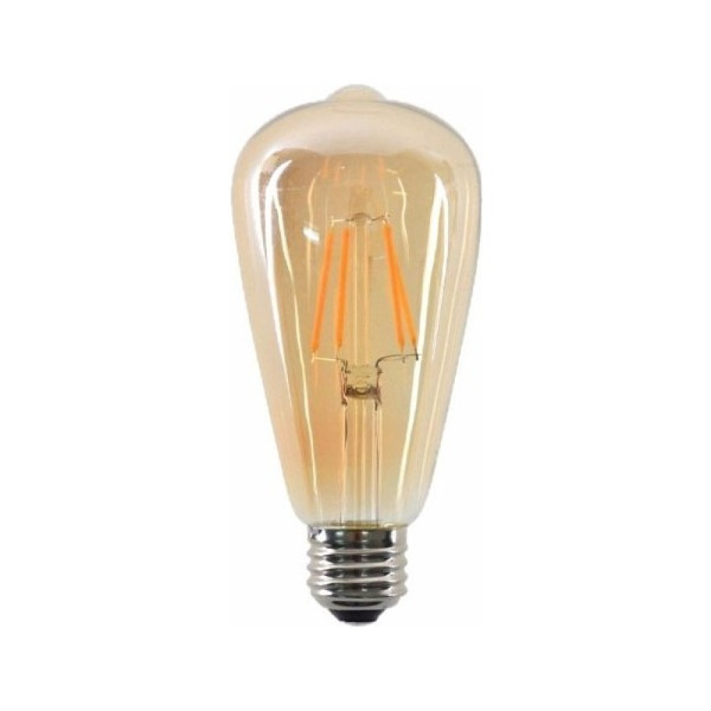 Edison Rustik Led Ampül E27 Duy Armut Tipi ST64 Model 4W - Sarı Led Aydınlatmalar Fiyatı