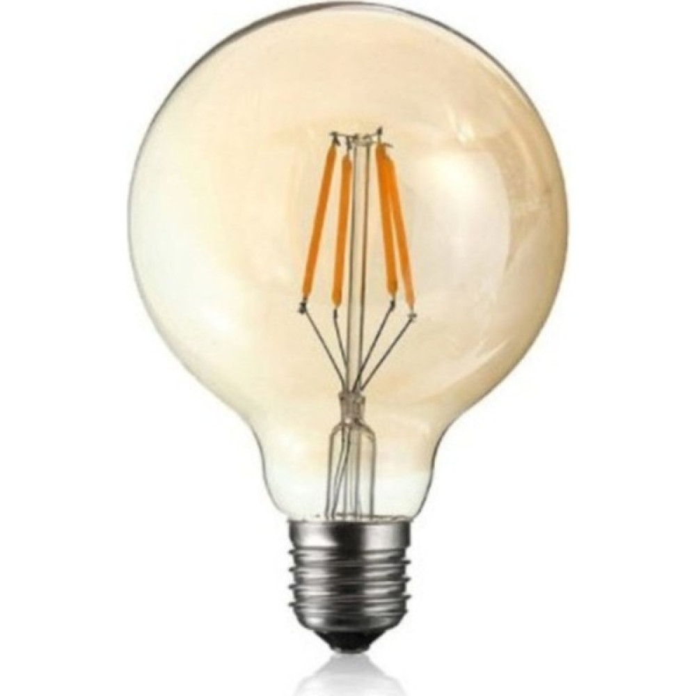 Edison Rustik LED Ampül E27 Duy G95 Glop Model 4W Bal Cam Sarı Işık Tasarruflu Dekoratif Ampul Tasarruflu Ampul Fiyatı