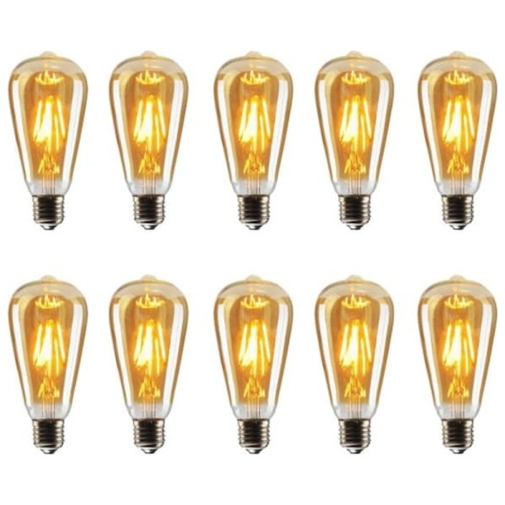 Edison ST64 Flamanlı Rustik 4W LED Ampul 10'lu Dekoratif Led Aydınlatmalar Fiyatı