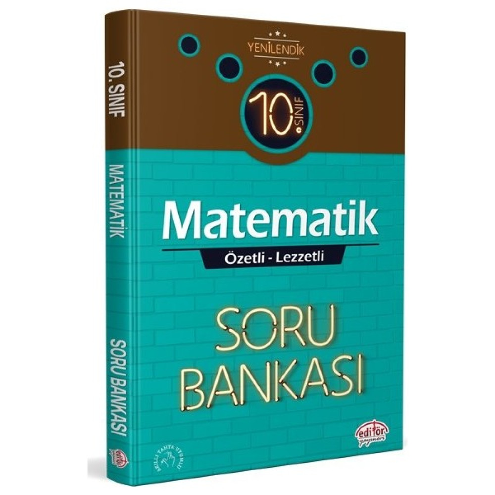 Editör Yayınları 10. Sınıf Matematik Özetli Lezzetli Soru Bankası Matematik Fiyatı