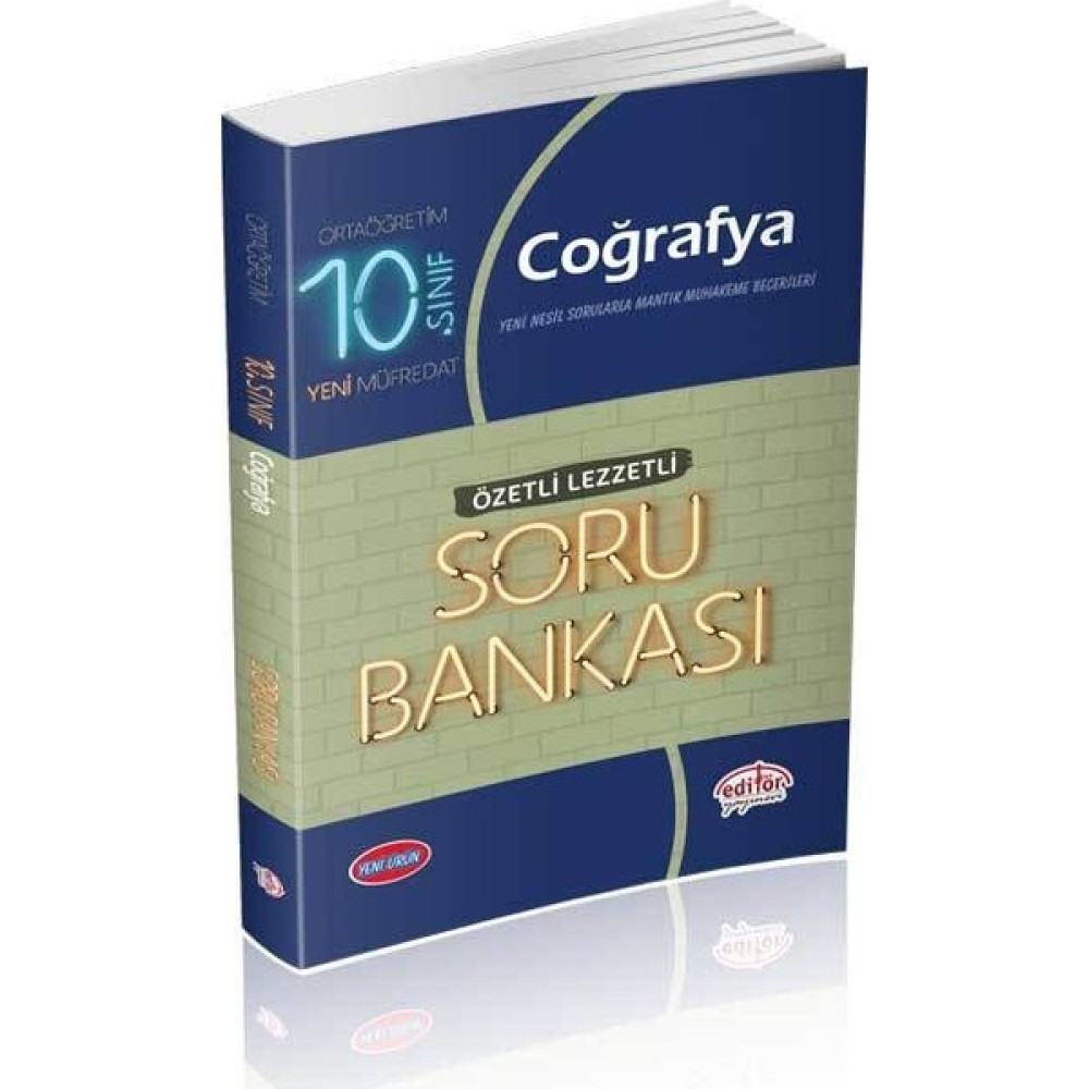 Editör Yayınları 10. Sınıf VIP Coğrafya (Özetli Lezzetli) Soru Bankası Coğrafya Fiyatı