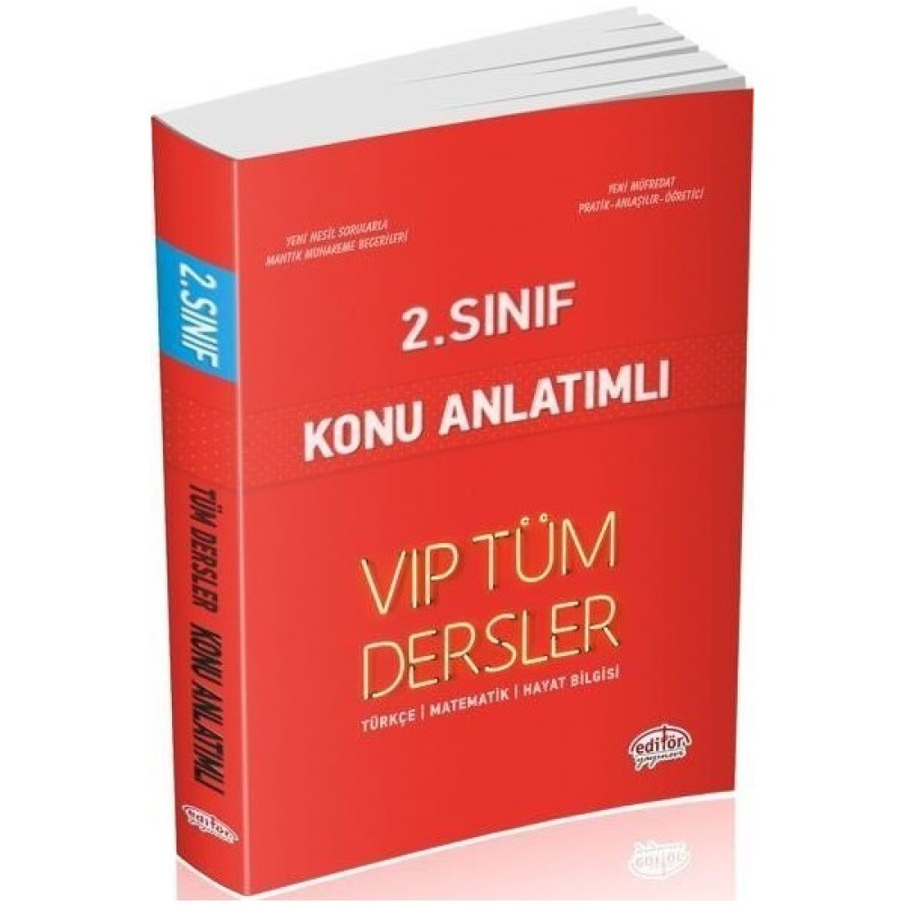Editör Yayınları 2. Sınıf VIP Tüm Dersler Konu Anlatımlı-Kırmızı Kitap Tüm Dersler Fiyatı