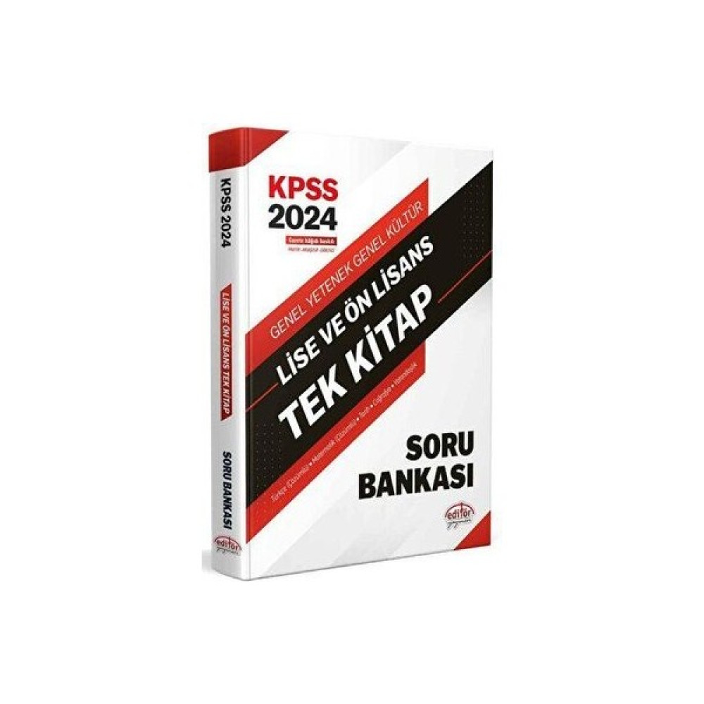 Editör Yayınları 2024 KPSS Lise Önlisans Tek Kitap Soru Bankası KPSS Fiyatı