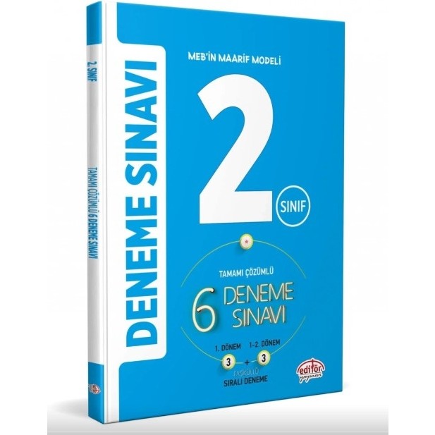 Editör Yayınları 2.Sınıf 3+3 Çözümlü 6 Deneme Sınavı Diğer Fiyatı