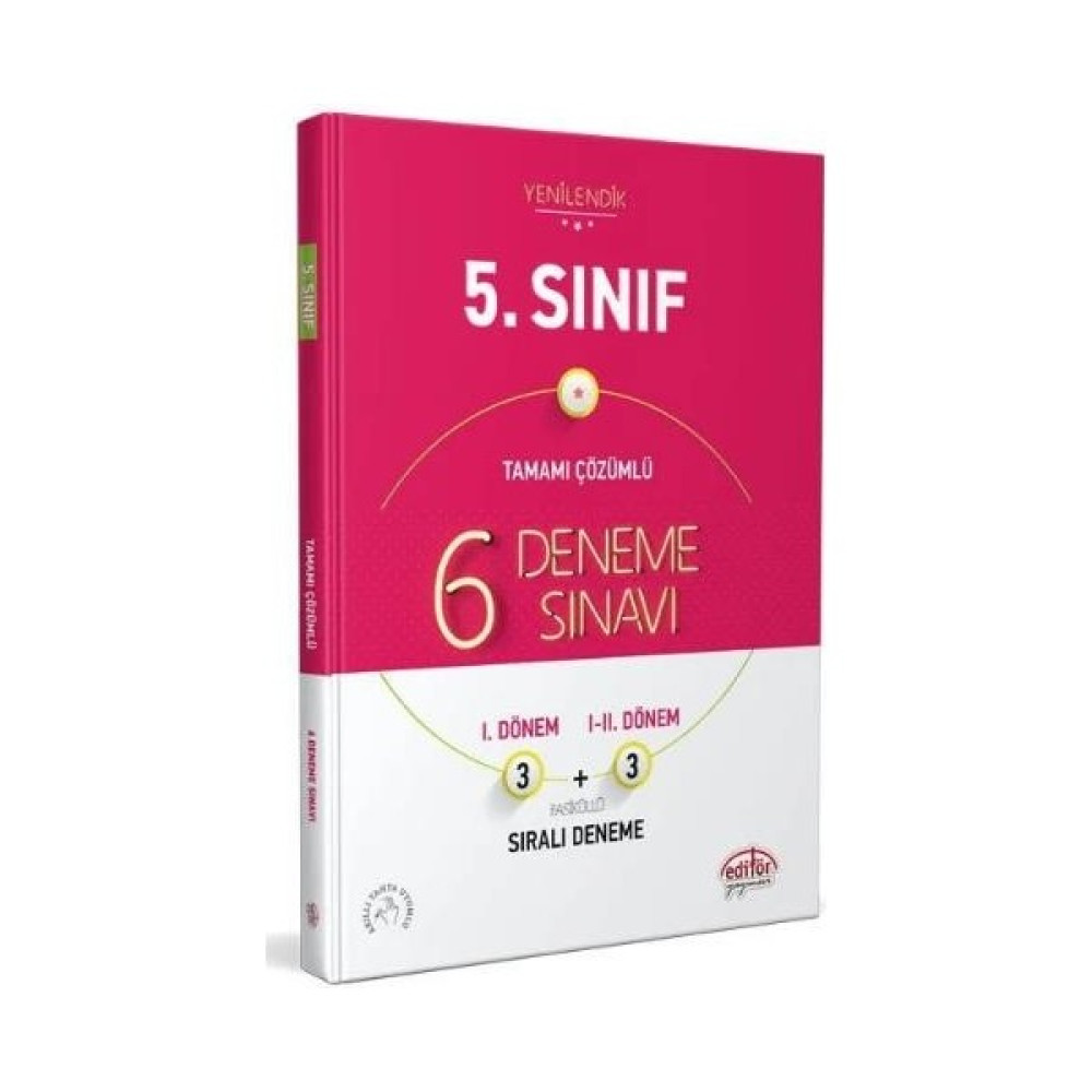 Editör Yayınları 5. Sınıf 6 Fasiküllü Deneme Sınavı Kaynak Kitapları Fiyatı