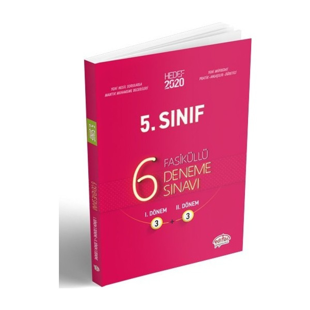Editör Yayınları 5. Sınıf 6 Fasiküllü Deneme Sınavı 2020 Tüm Dersler Fiyatı