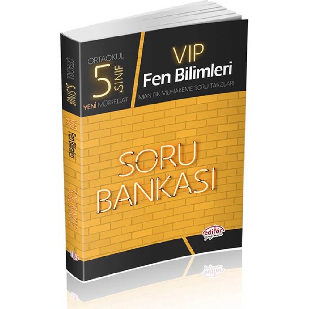 Editör Yayınları 5. Sınıf VIP Fen Bilimleri Soru Bankası Fen - Bilişim ve Teknoloji Fiyatı
