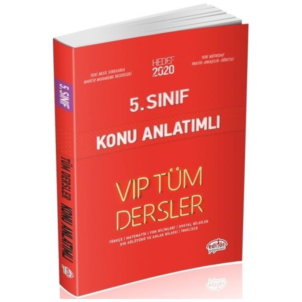 Editör Yayınları 5. Sınıf VIP Tüm Dersler Konu Anlatımlı-Kırmızı Kitap Tüm Dersler Fiyatı