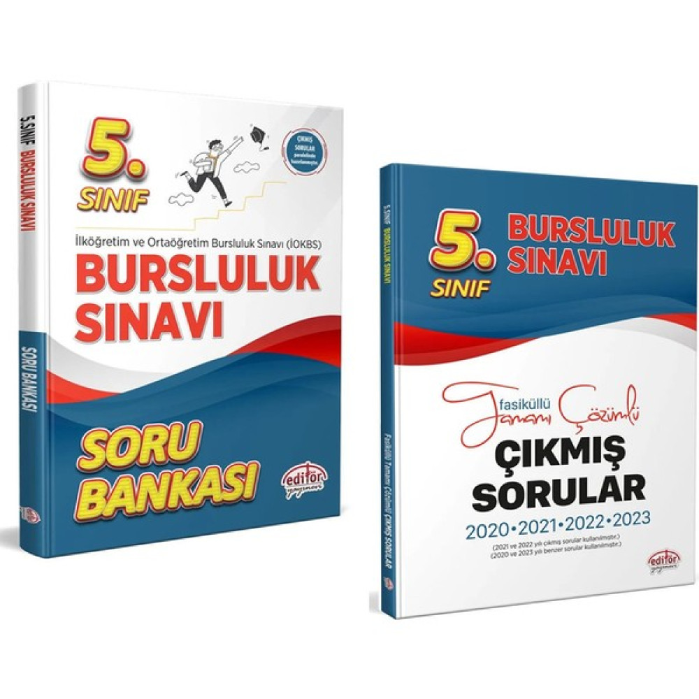 Editör Yayınları 5.sınıf Bursluluk Soru Bankası + Çıkmış Sorular Tüm Dersler Fiyatı
