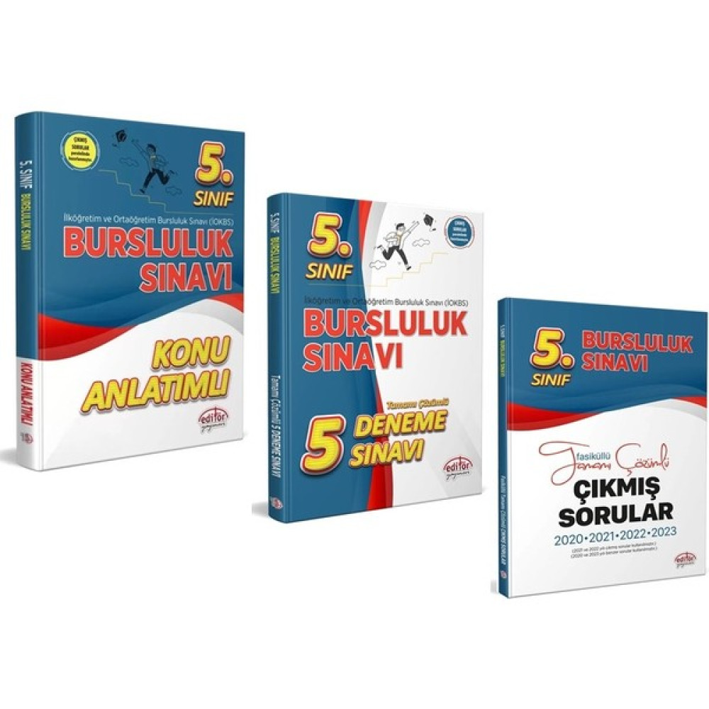 Editör Yayınları 5.sınıf Meb Bursluluk Sınavı Hazırlık Seti Tüm Dersler Fiyatı