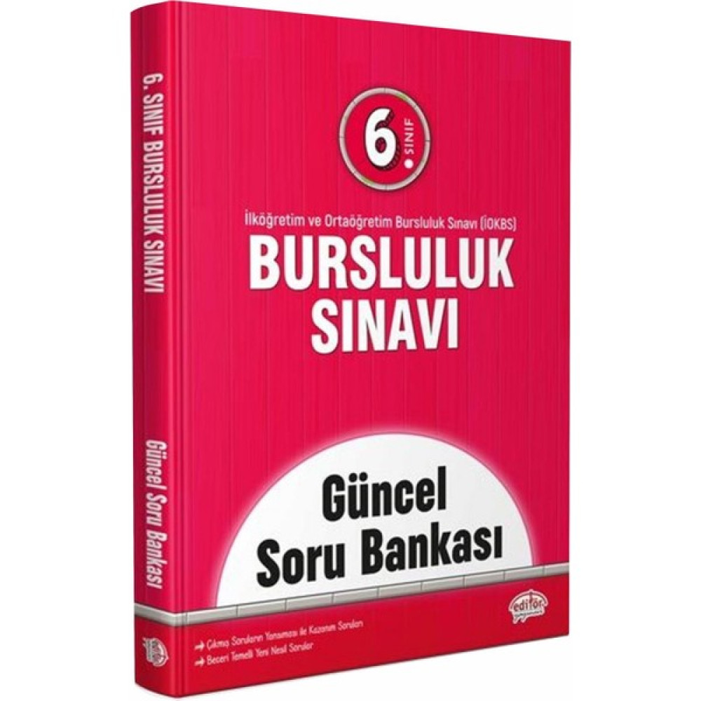 Editör Yayınları 6. Sınıf Bursluluk Soru Bankası Pybs Kaynak Kitapları Fiyatı