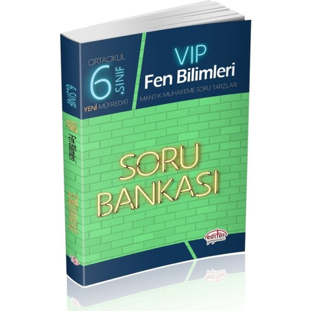 Editör Yayınları 6. Sınıf VIP Fen Bilimleri Soru Bankası Fen - Bilişim ve Teknoloji Fiyatı