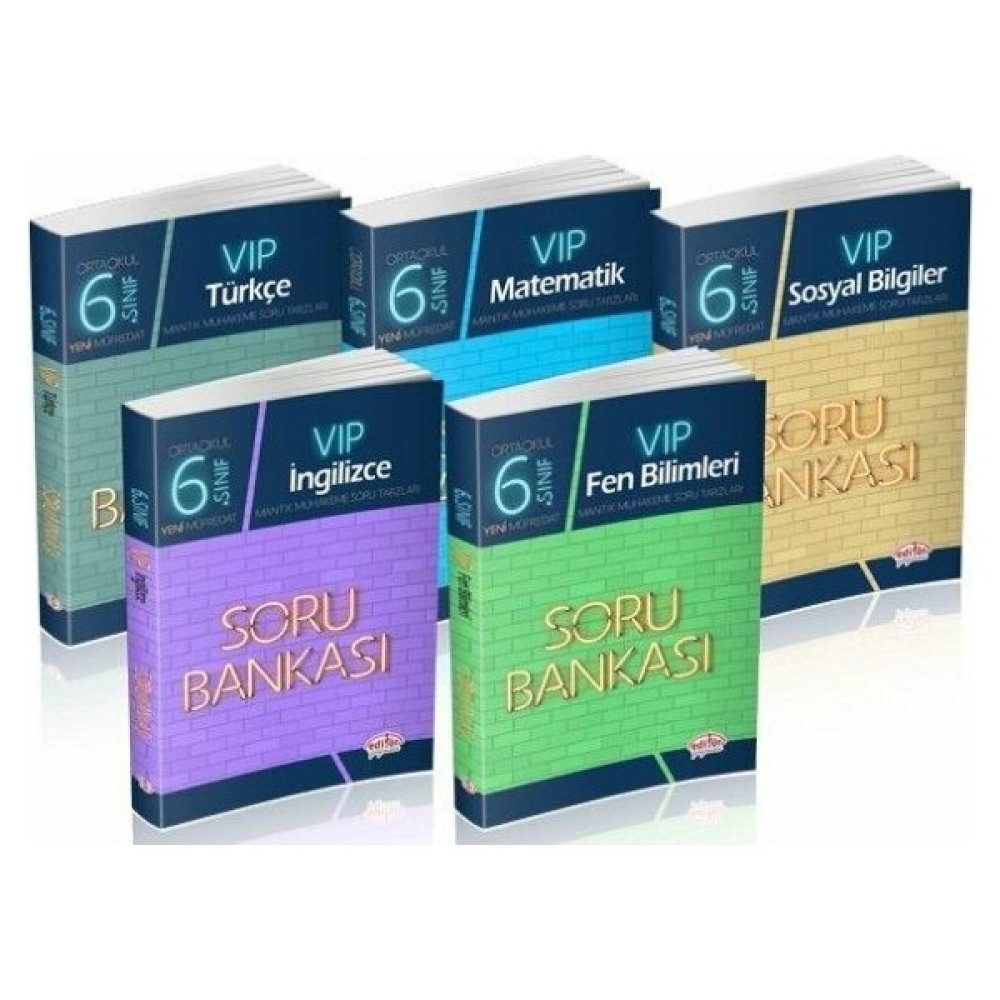Editör Yayınları 6. Sınıf VIP Soru Bankası Seti 5 Kitap Tüm Dersler Fiyatı