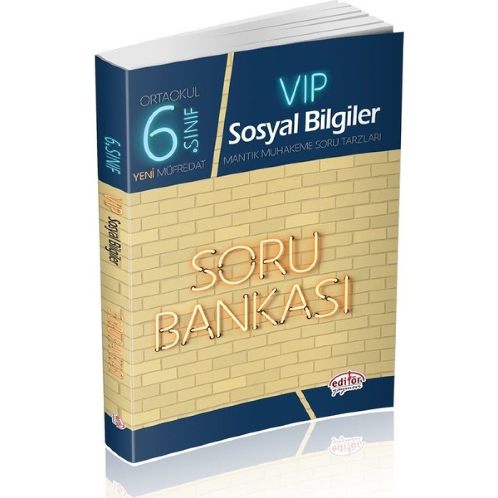 Editör Yayınları 6. Sınıf VIP Sosyal Bilgiler Soru Bankası Matematik Fiyatı