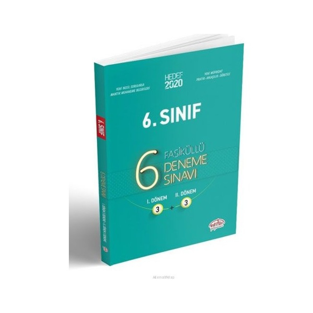Editör Yayınları 6.Sınıf 6 Deneme Sınavı Tüm Dersler Fiyatı