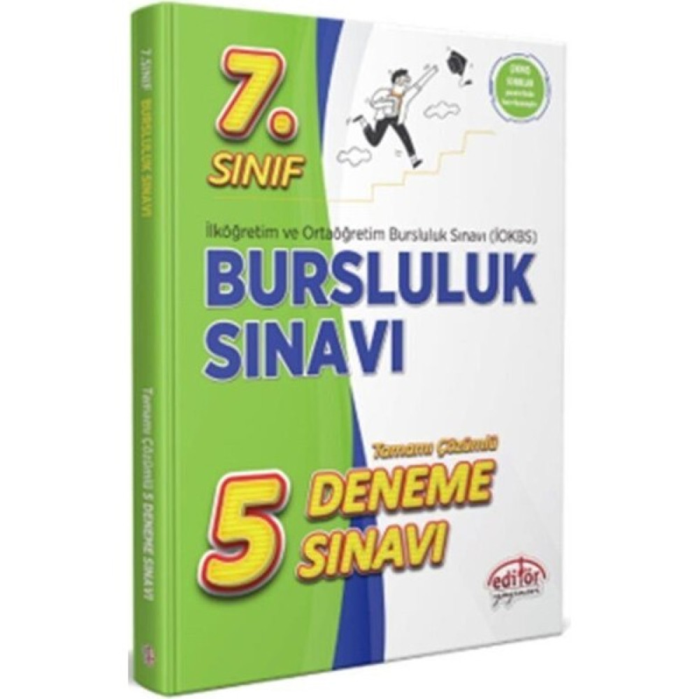 Editör Yayınları 7. Sınıf Bursluluk Sınavı Tamamı Çözümlü 5 Deneme Sınavı Kaynak Kitapları Fiyatı