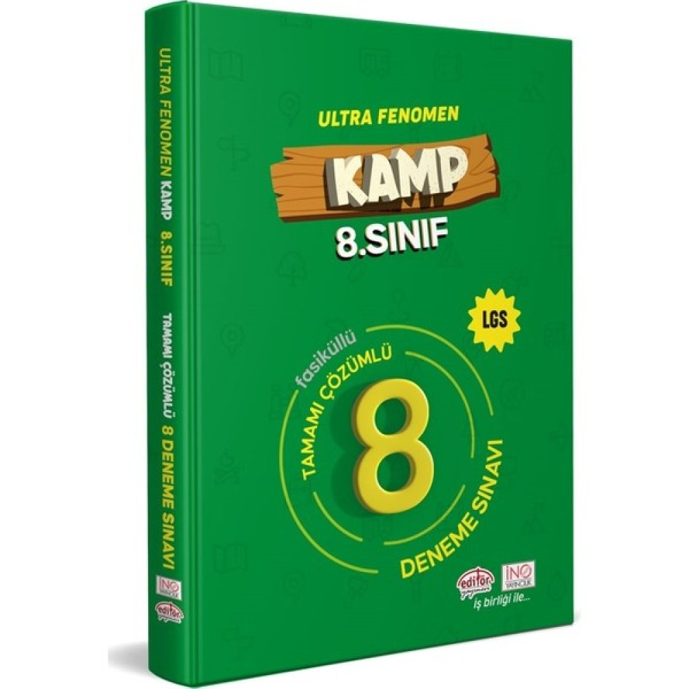 Editör Yayınları 8. Sınıf Kamp Ultra Fenomen LGS Tamamı Çözümlü 8 Deneme Sınavı Kaynak Kitapları Fiyatı