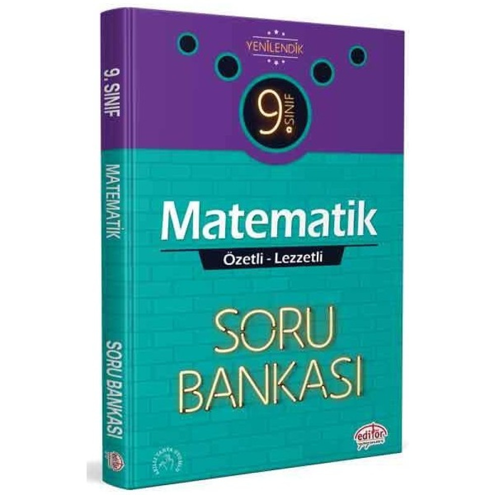 Editör Yayınları 9. Sınıf Matematik Özetli Lezzetli Soru Bankası Matematik Fiyatı