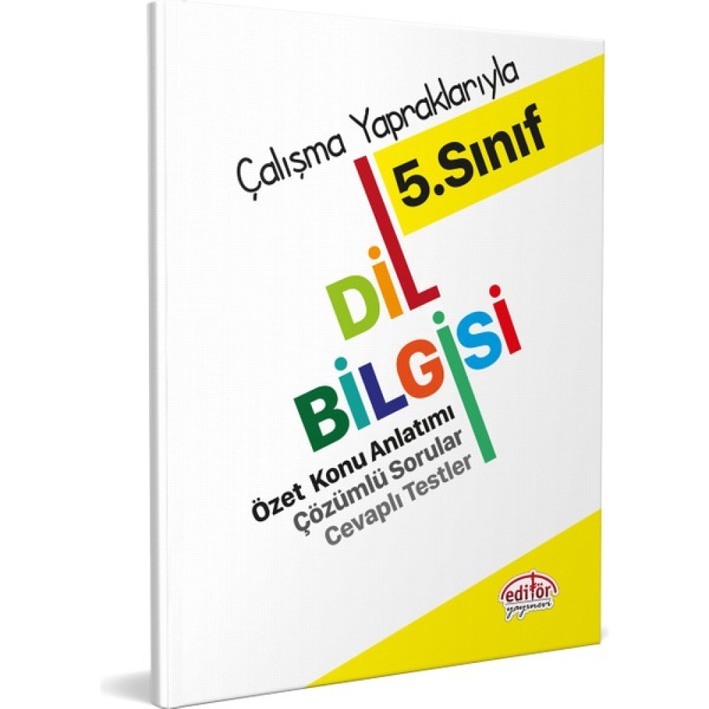 Editör Yayınları Çalışma Yapraklarıyla 5. Sınıf Dil Bilgisi 2023 Eğitim Setleri Fiyatı
