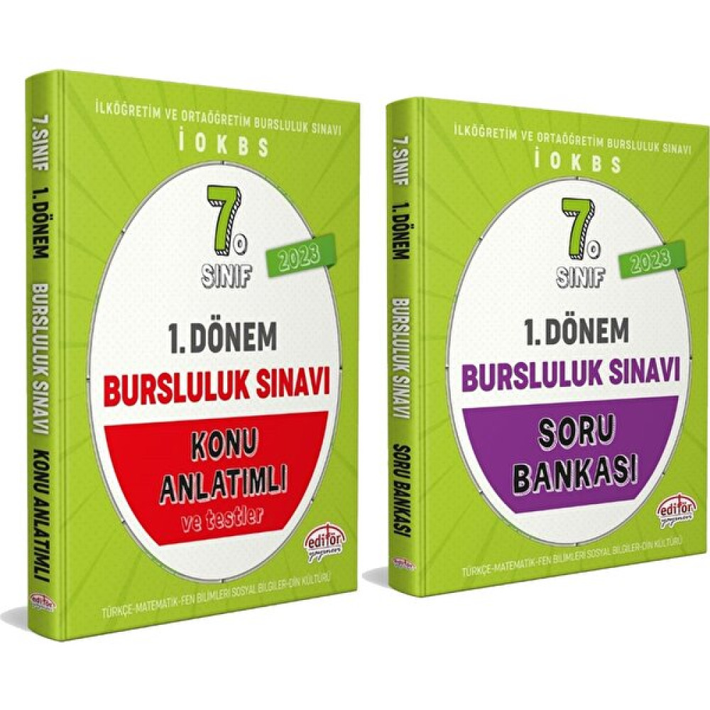 Editör Yayınları Editör 2023 7. Sınıf Bursluluk 1. Dönem Konu Ve Soru Seti 2 Kitap Kaynak Kitapları Fiyatı