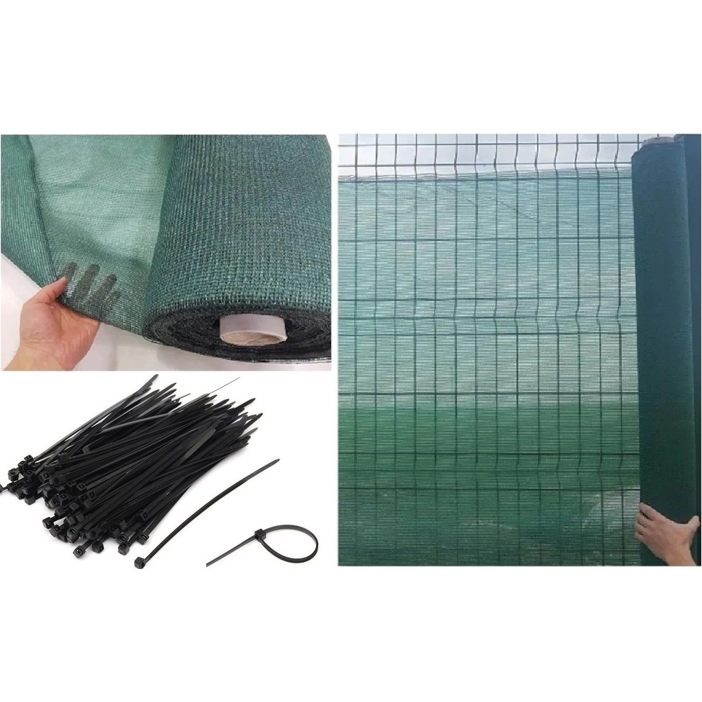Edoplast 1X10 Metre %75 Gölgelik File Bahçe Duvarı Inşaat Otopark Çit Filesi Gölgeleme Filesi Duvar Kumaşı Tel Tülü Bağlama Kelepçeli - 1 x 10 m SSD / Solid State Drive Fiyatı