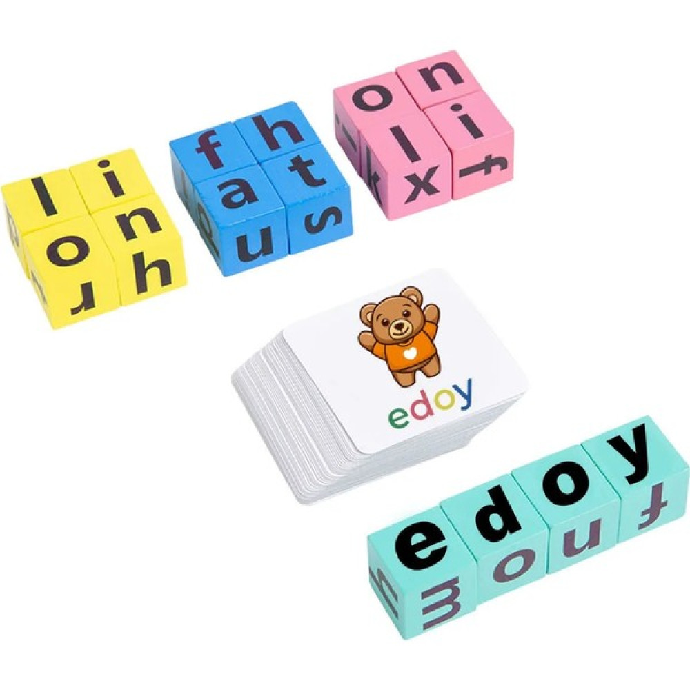 Edoy Rubik Türkçe Bulmaca Zeka ve Görsel Hafıza Geliştirici Oyuncak 40 Adet Kart 16 Küp 1 Zil Eğitici Oyuncak Fiyatı