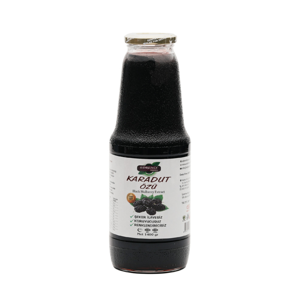 EDREMİX YÖRESEL Karadut Özü 1400 Gr. Organik Ürünler Fiyatı