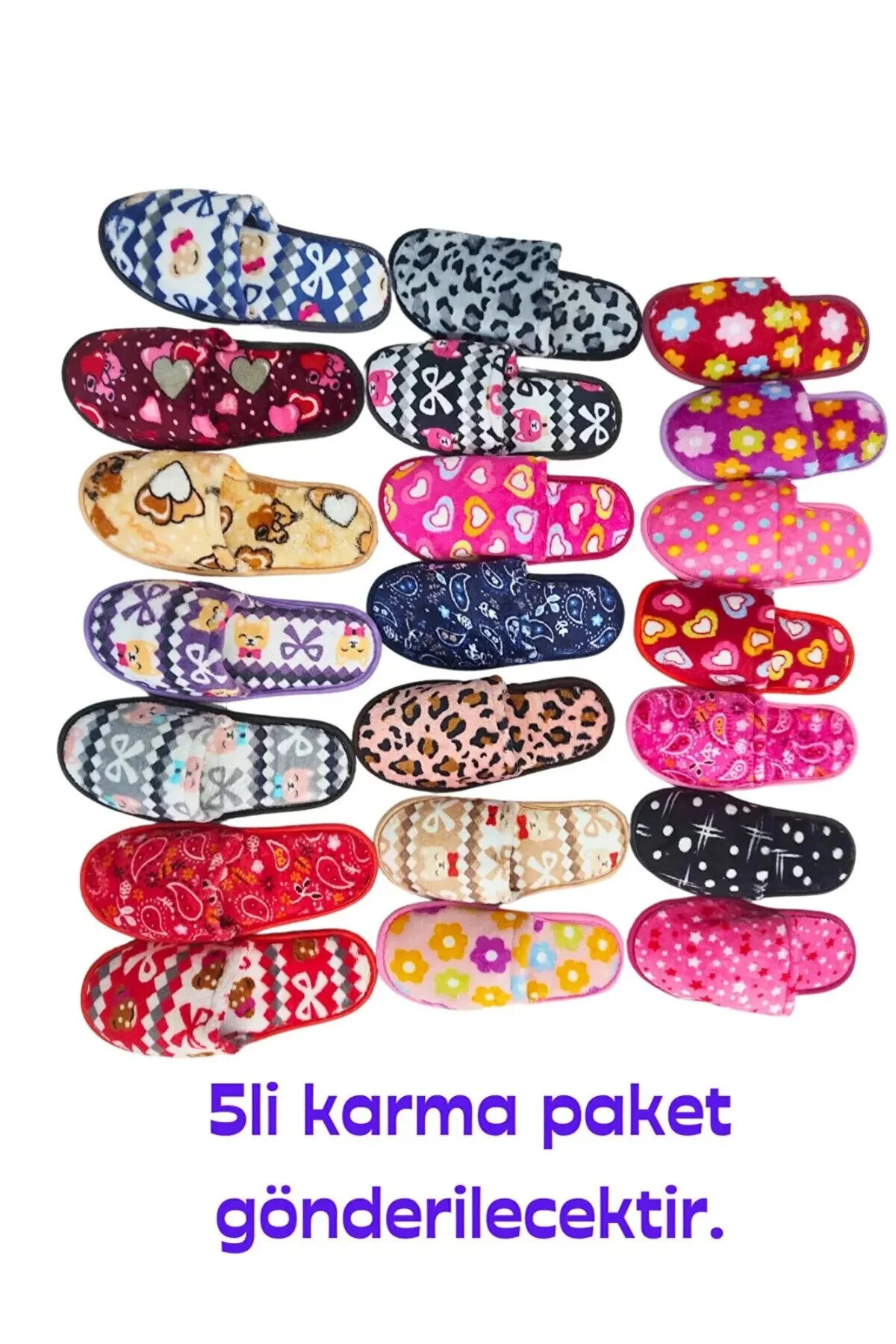 EDS Shoes 5 li Paket Ev Terliği Çeyiz Terliği Kışlık Terlik Ses Yapmaz Hafif Taban Taban Kapalı Ev Terliği 38 Beden Unisex Sandalet Fiyatı
