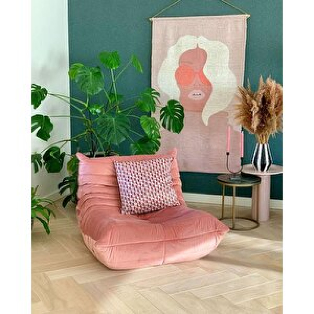 Edsy Home Edsy Puffer Relax Pudra Baby Face Kadife Berjer Tekli Koltuk & Berjer Fiyatı