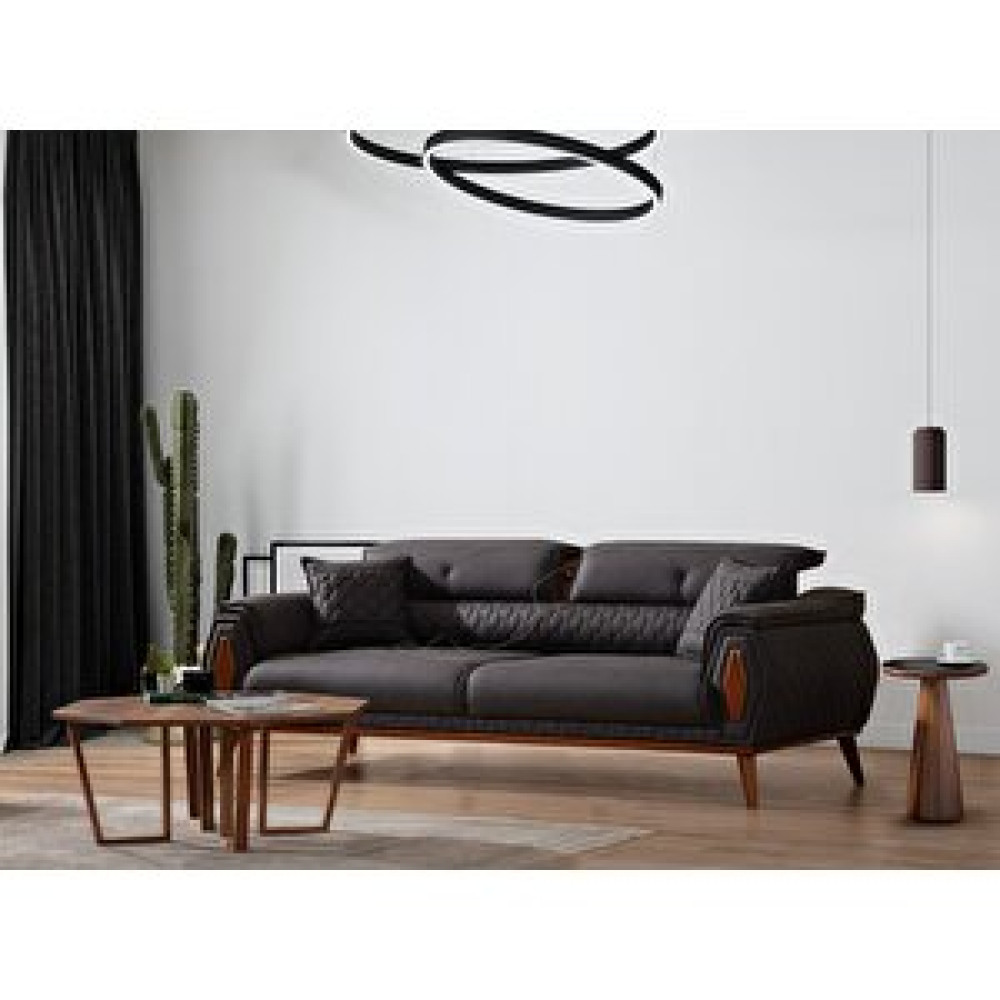 Edsy Home Elize 3'lü Koltuk Antrasit Koltuk Takımı / Seti Fiyatı