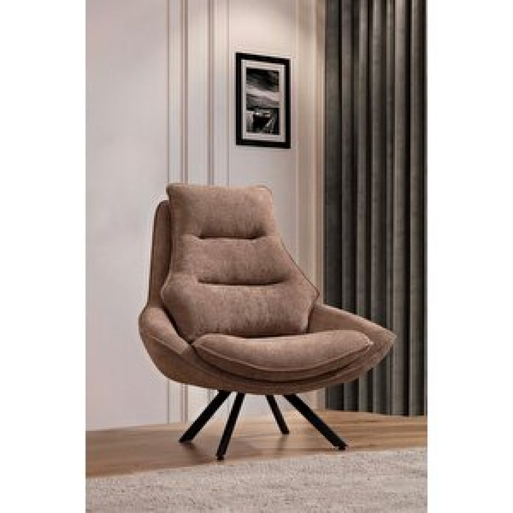 Edsy Home Loris Berjer Tekli Koluk Kahve Tekli Koltuk & Berjer Fiyatı