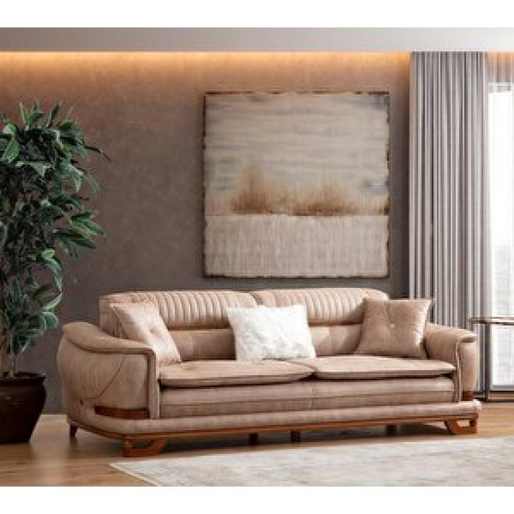 Edsy Home Palermo 3'lü Koltuk Krem Koltuk Takımı / Seti Fiyatı