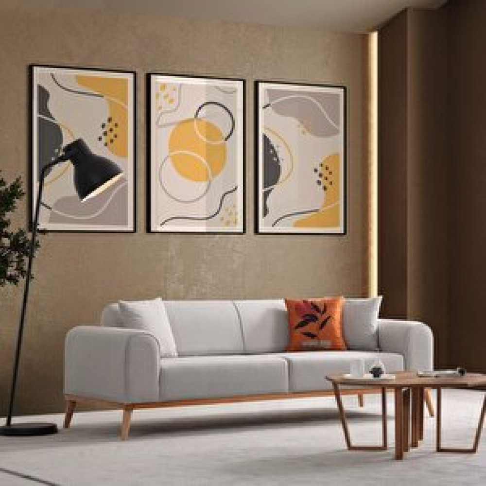 Edsy Home Rebul 3'lü Koltuk Krem Koltuk Takımı / Seti Fiyatı