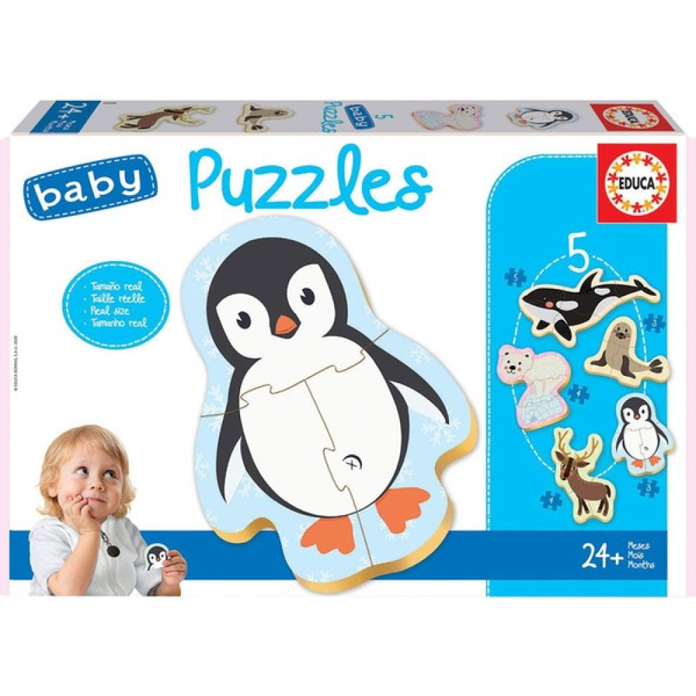Educa 19 Parça Kutup Hayvanları Baby Puzzle 18588 Puzzle & Aksesuarları Fiyatı