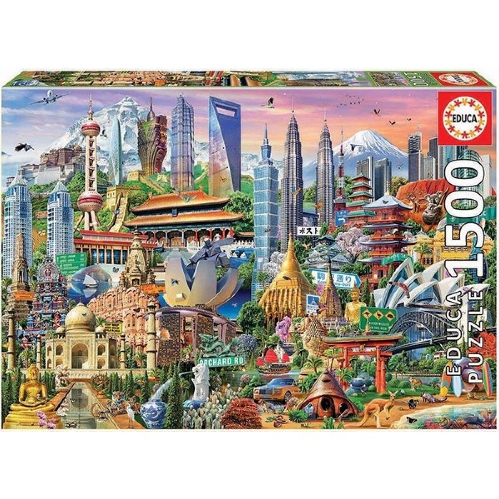 Educa Asia Landmarks 1500 Parça Puzzle NO.17979 Puzzle & Aksesuarları Fiyatı