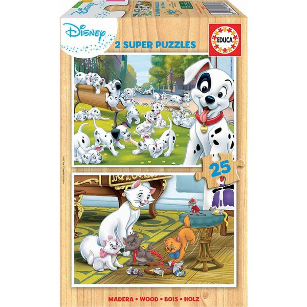 Educa Disney Animals 2X25 Ahşap Çocuk Puzzle Eğitici Oyuncak Fiyatı