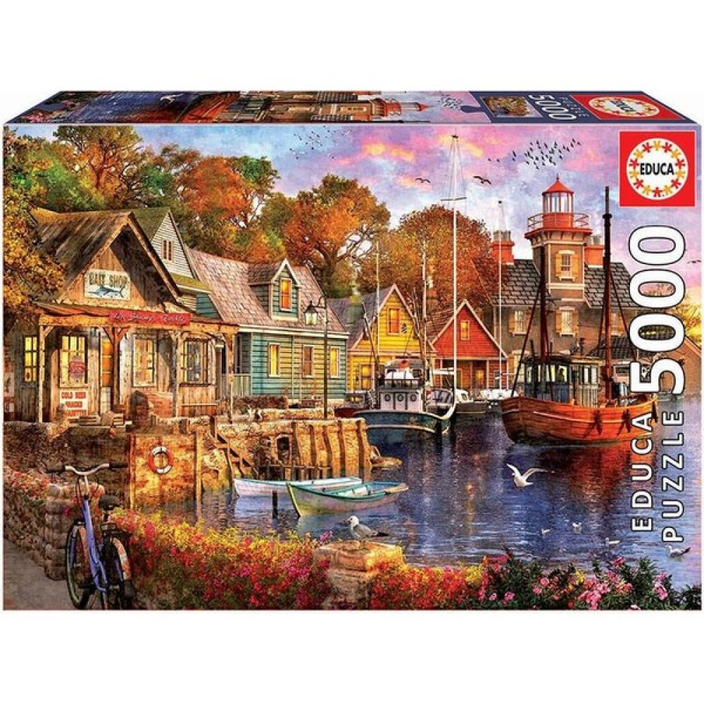Educa The Harbour Evening 5000 Parça Puzzle No.18015 Puzzle & Aksesuarları Fiyatı