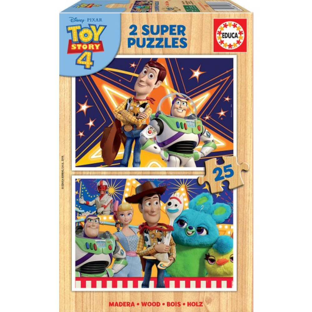 Educa Toy Story 4 Puzzle Seti 2X25LI 18083 - Beyaz Çocuk Oyuncağı Fiyatı