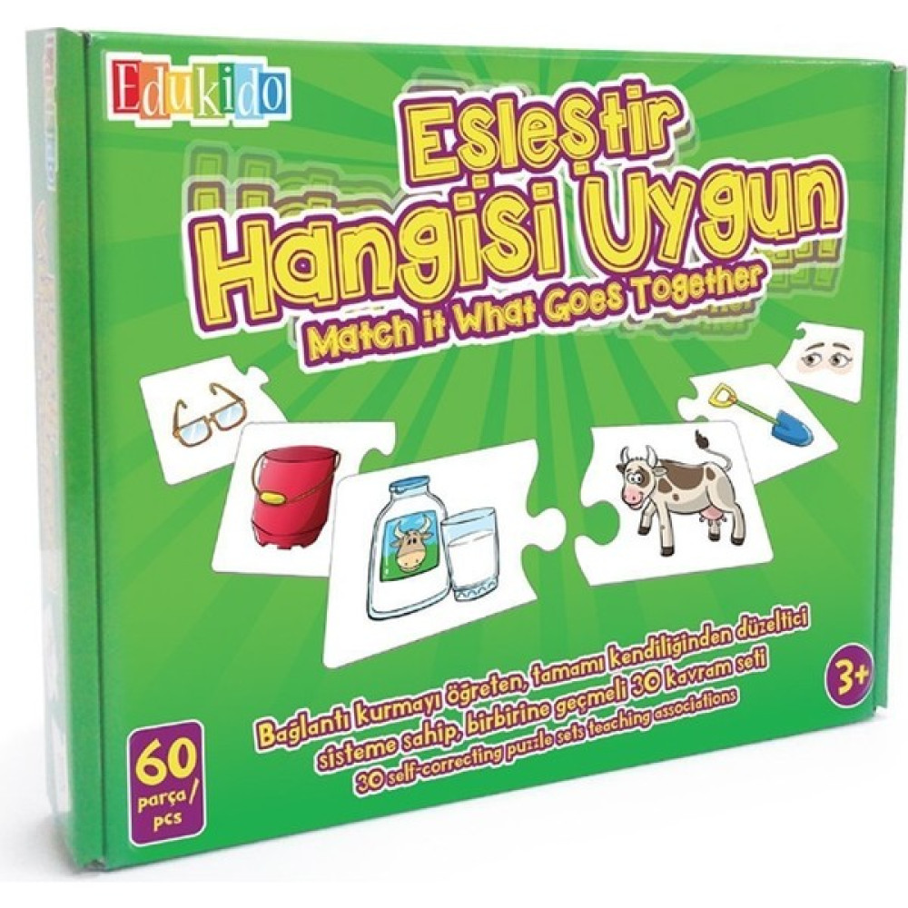 Edukido EDU-1011 Chiva Eşleştir- Hangisi Uygun - Renkli Oto Boyaları Fiyatı