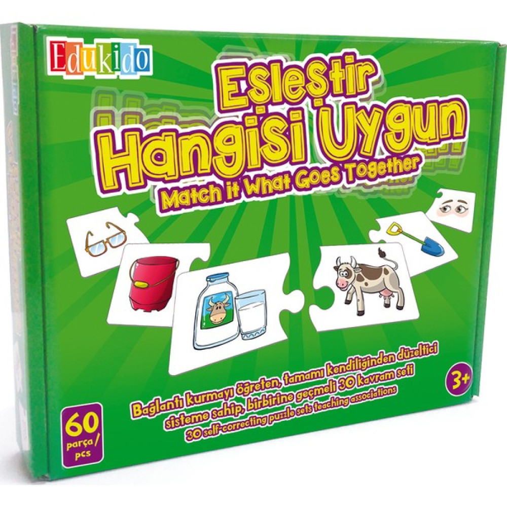 Edukido Eğitici Oyuncak Eşleştir Mukavva Puzzle Hangisi Uygun Edu-1011 Oto Boyaları Fiyatı