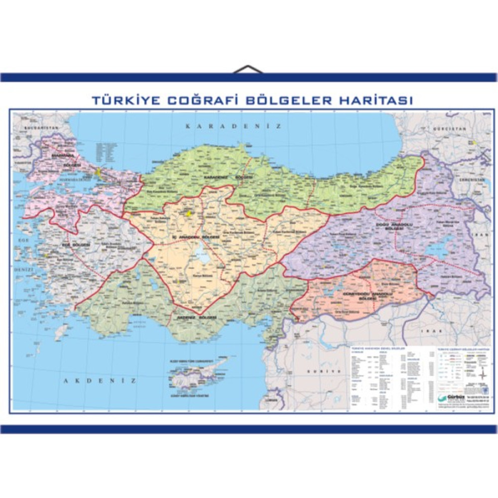 Edulab Türkiye Bölgeler Haritası Kaplamalı Harita & Küre Fiyatı